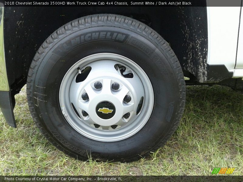 Summit White / Dark Ash/Jet Black 2018 Chevrolet Silverado 3500HD Work Truck Crew Cab 4x4 Chassis