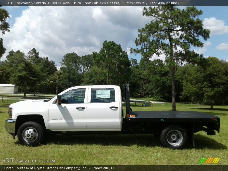 Summit White / Dark Ash/Jet Black 2018 Chevrolet Silverado 3500HD Work Truck Crew Cab 4x4 Chassis