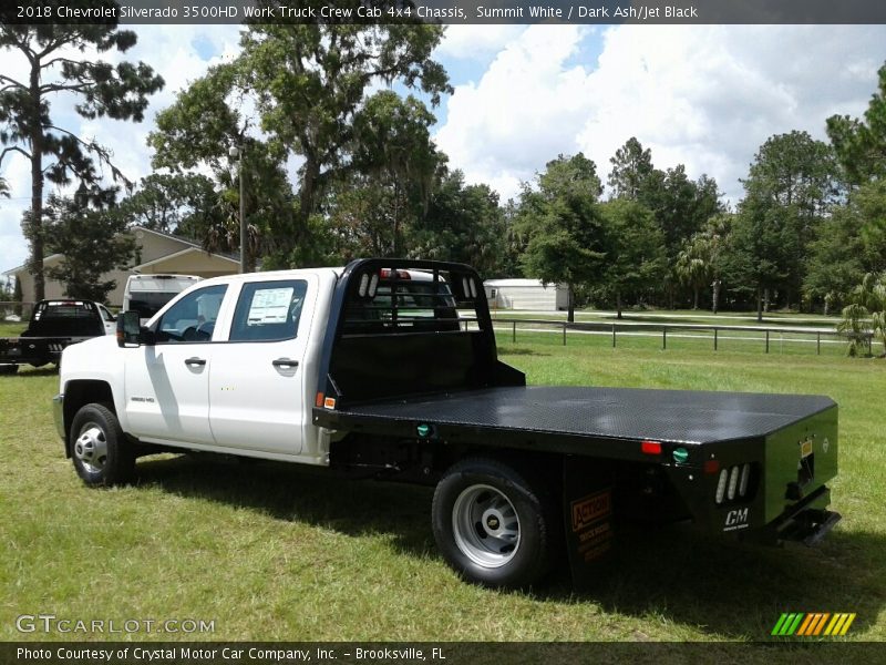 Summit White / Dark Ash/Jet Black 2018 Chevrolet Silverado 3500HD Work Truck Crew Cab 4x4 Chassis