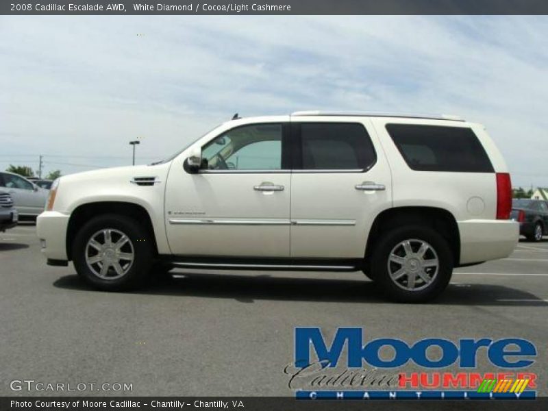 White Diamond / Cocoa/Light Cashmere 2008 Cadillac Escalade AWD