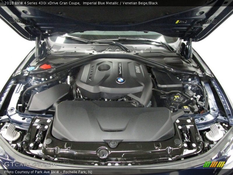 Imperial Blue Metallic / Venetian Beige/Black 2018 BMW 4 Series 430i xDrive Gran Coupe