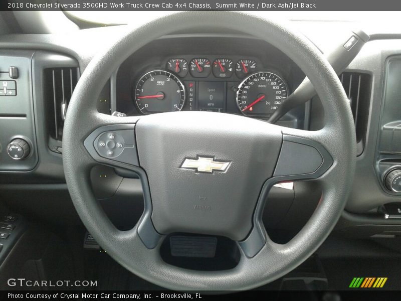 Summit White / Dark Ash/Jet Black 2018 Chevrolet Silverado 3500HD Work Truck Crew Cab 4x4 Chassis