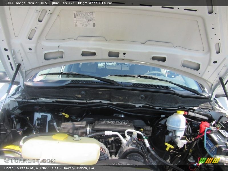 Bright White / Taupe 2004 Dodge Ram 2500 ST Quad Cab 4x4