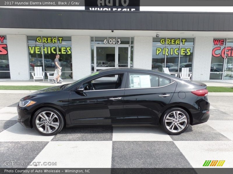 Black / Gray 2017 Hyundai Elantra Limited