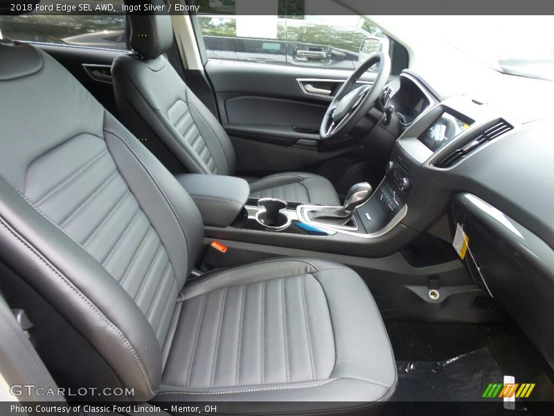 Ingot Silver / Ebony 2018 Ford Edge SEL AWD
