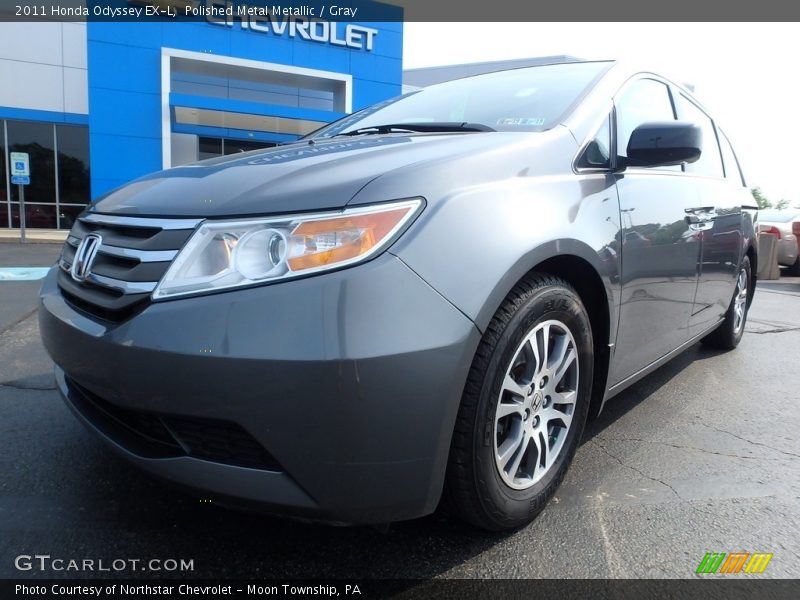 Polished Metal Metallic / Gray 2011 Honda Odyssey EX-L