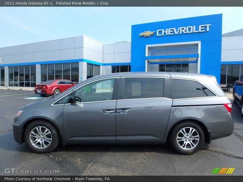 Polished Metal Metallic / Gray 2011 Honda Odyssey EX-L