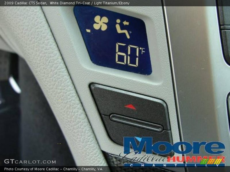 White Diamond Tri-Coat / Light Titanium/Ebony 2009 Cadillac CTS Sedan