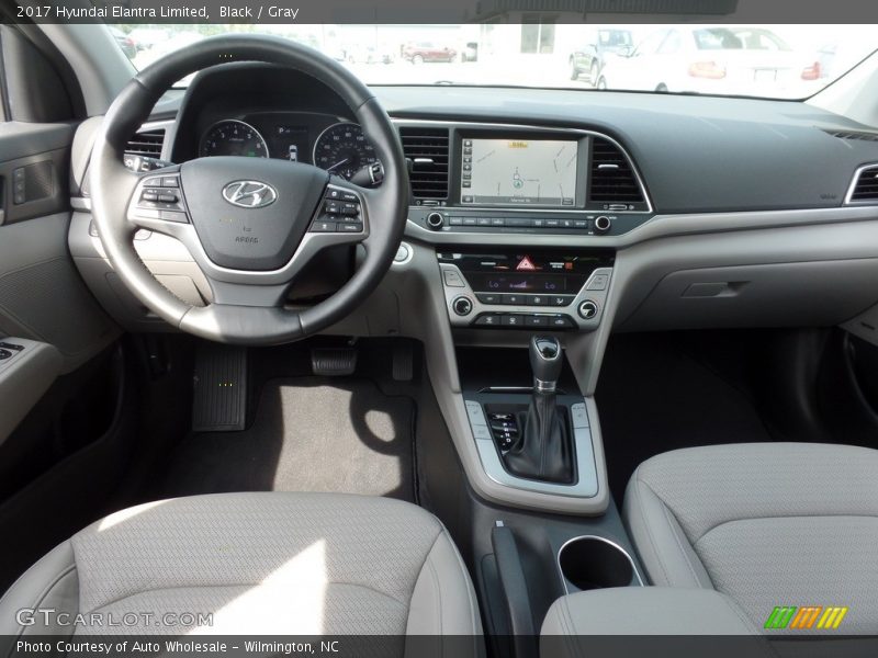 Black / Gray 2017 Hyundai Elantra Limited