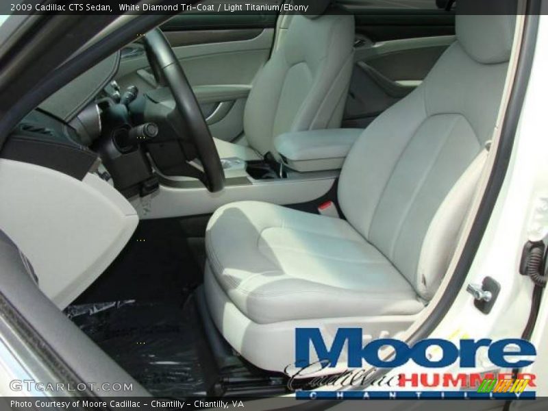 White Diamond Tri-Coat / Light Titanium/Ebony 2009 Cadillac CTS Sedan
