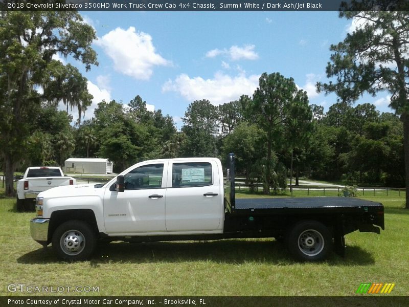 Summit White / Dark Ash/Jet Black 2018 Chevrolet Silverado 3500HD Work Truck Crew Cab 4x4 Chassis