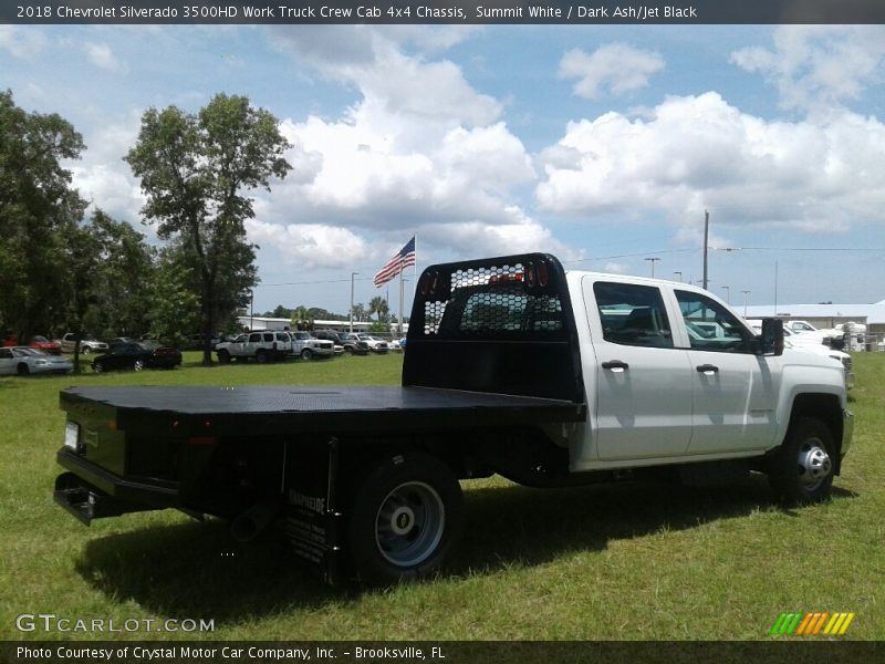 Summit White / Dark Ash/Jet Black 2018 Chevrolet Silverado 3500HD Work Truck Crew Cab 4x4 Chassis