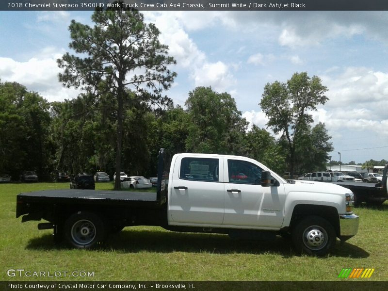 Summit White / Dark Ash/Jet Black 2018 Chevrolet Silverado 3500HD Work Truck Crew Cab 4x4 Chassis