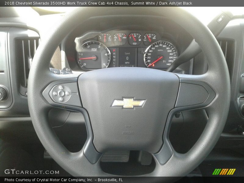 Summit White / Dark Ash/Jet Black 2018 Chevrolet Silverado 3500HD Work Truck Crew Cab 4x4 Chassis