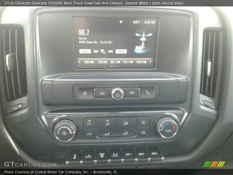 Summit White / Dark Ash/Jet Black 2018 Chevrolet Silverado 3500HD Work Truck Crew Cab 4x4 Chassis