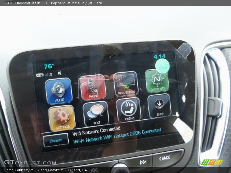 Pepperdust Metallic / Jet Black 2018 Chevrolet Malibu LT
