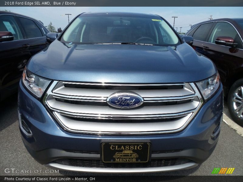 Blue / Ebony 2018 Ford Edge SEL AWD