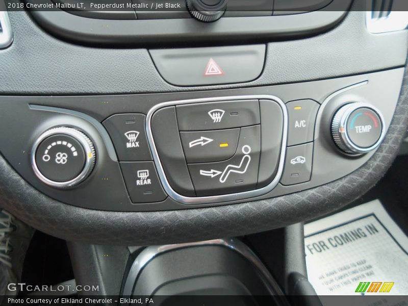 Pepperdust Metallic / Jet Black 2018 Chevrolet Malibu LT