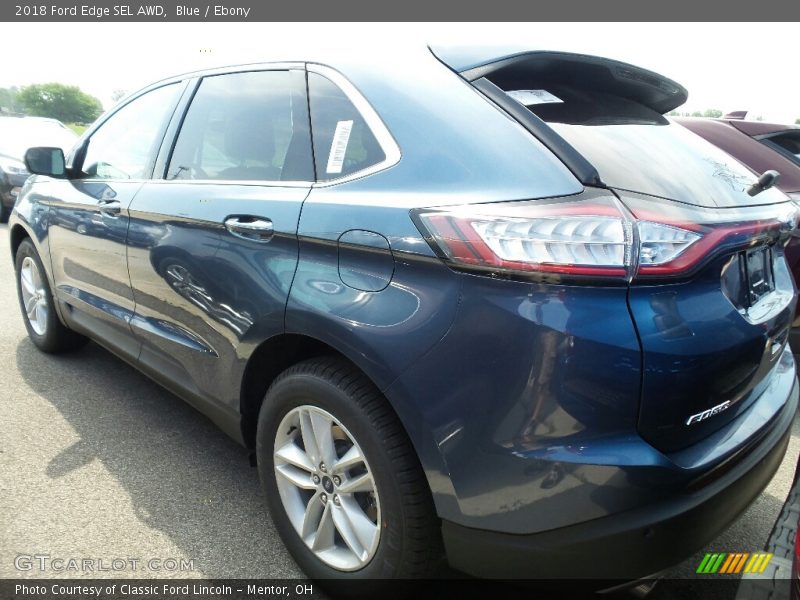 Blue / Ebony 2018 Ford Edge SEL AWD