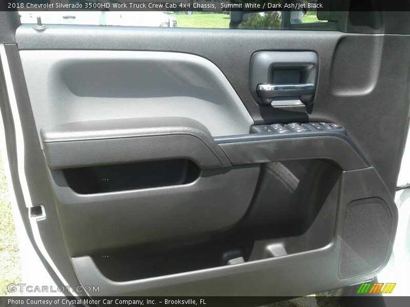 Summit White / Dark Ash/Jet Black 2018 Chevrolet Silverado 3500HD Work Truck Crew Cab 4x4 Chassis