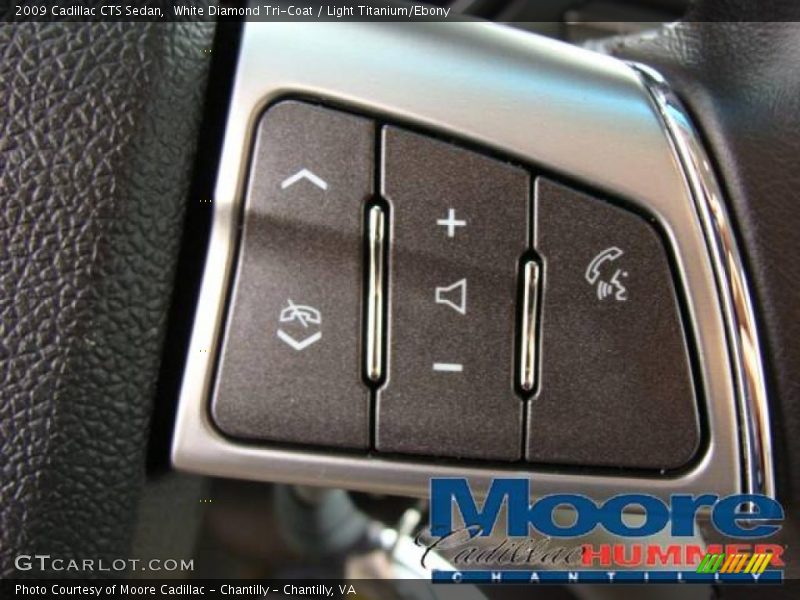 White Diamond Tri-Coat / Light Titanium/Ebony 2009 Cadillac CTS Sedan