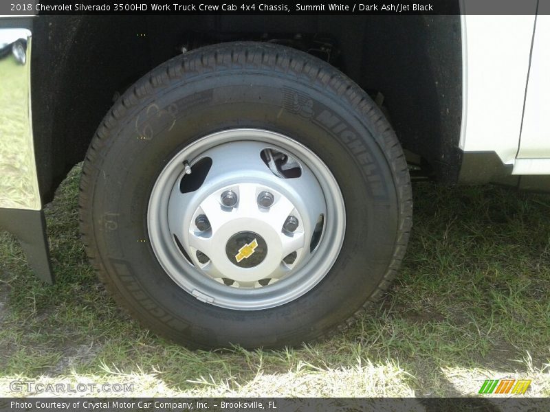 Summit White / Dark Ash/Jet Black 2018 Chevrolet Silverado 3500HD Work Truck Crew Cab 4x4 Chassis