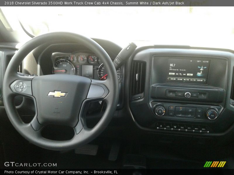 Summit White / Dark Ash/Jet Black 2018 Chevrolet Silverado 3500HD Work Truck Crew Cab 4x4 Chassis