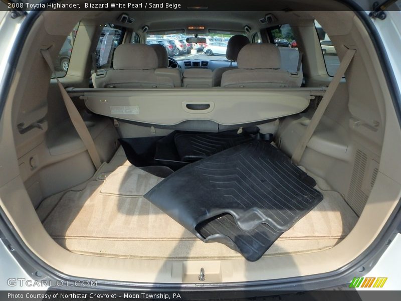 Blizzard White Pearl / Sand Beige 2008 Toyota Highlander