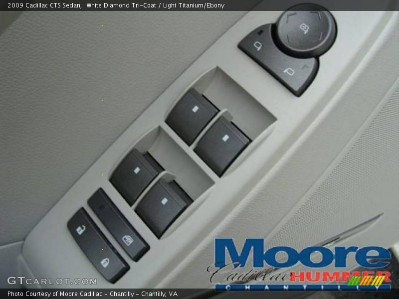 White Diamond Tri-Coat / Light Titanium/Ebony 2009 Cadillac CTS Sedan