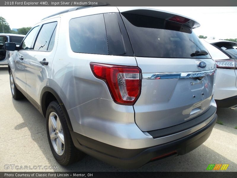 Ingot Silver / Medium Stone 2018 Ford Explorer 4WD