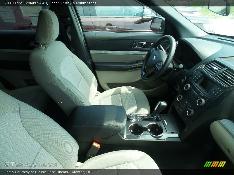 Ingot Silver / Medium Stone 2018 Ford Explorer 4WD