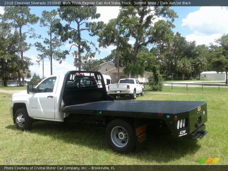 Summit White / Dark Ash/Jet Black 2018 Chevrolet Silverado 3500HD Work Truck Regular Cab 4x4 Stake Truck
