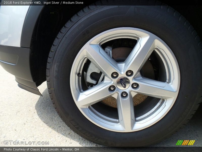 Ingot Silver / Medium Stone 2018 Ford Explorer 4WD