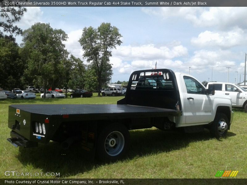 Summit White / Dark Ash/Jet Black 2018 Chevrolet Silverado 3500HD Work Truck Regular Cab 4x4 Stake Truck