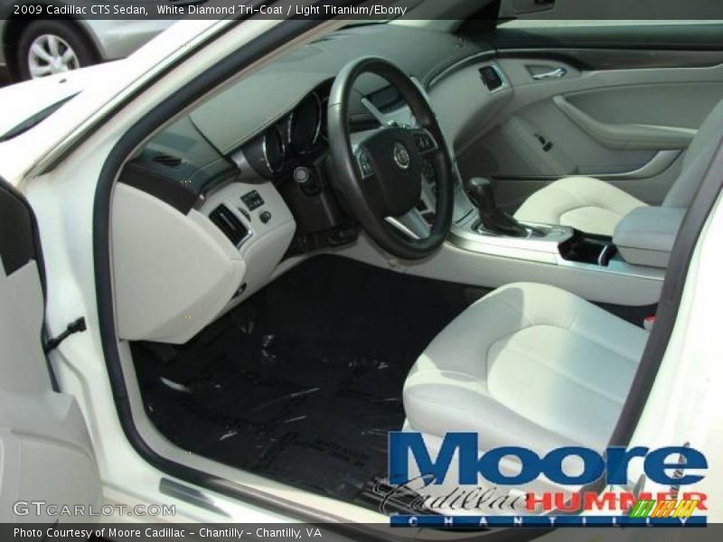 White Diamond Tri-Coat / Light Titanium/Ebony 2009 Cadillac CTS Sedan