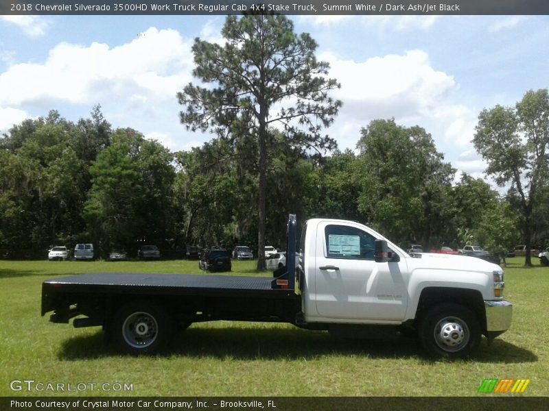 Summit White / Dark Ash/Jet Black 2018 Chevrolet Silverado 3500HD Work Truck Regular Cab 4x4 Stake Truck