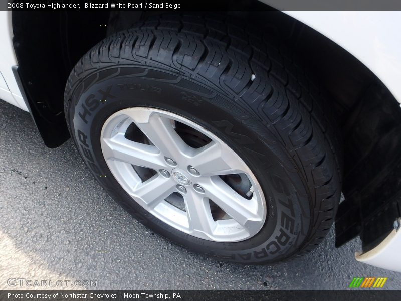Blizzard White Pearl / Sand Beige 2008 Toyota Highlander