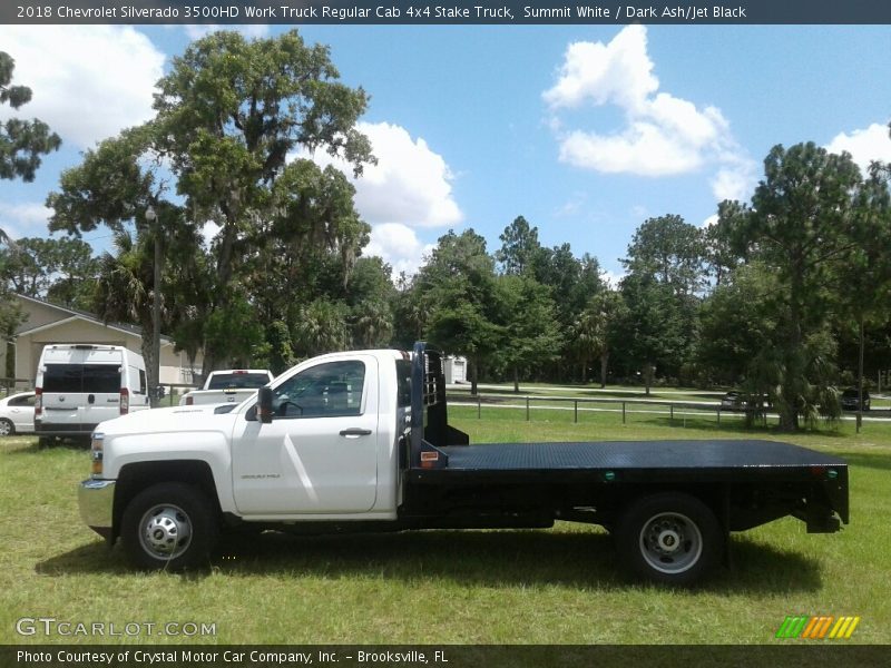 Summit White / Dark Ash/Jet Black 2018 Chevrolet Silverado 3500HD Work Truck Regular Cab 4x4 Stake Truck