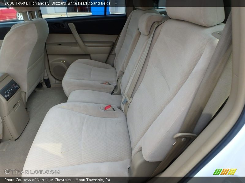 Blizzard White Pearl / Sand Beige 2008 Toyota Highlander