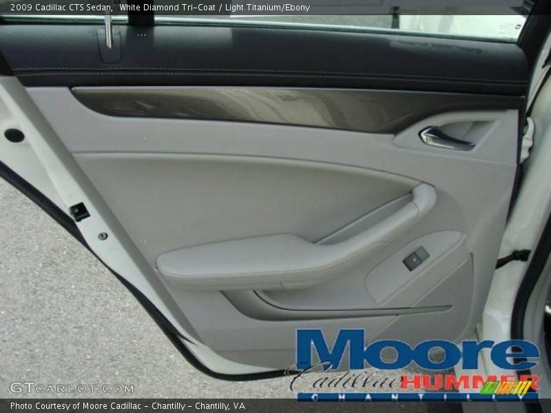 White Diamond Tri-Coat / Light Titanium/Ebony 2009 Cadillac CTS Sedan