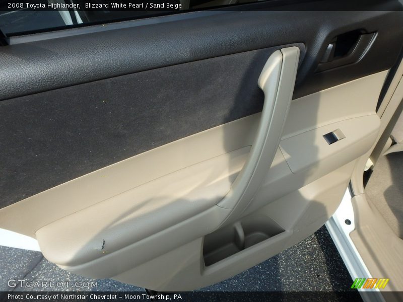 Blizzard White Pearl / Sand Beige 2008 Toyota Highlander