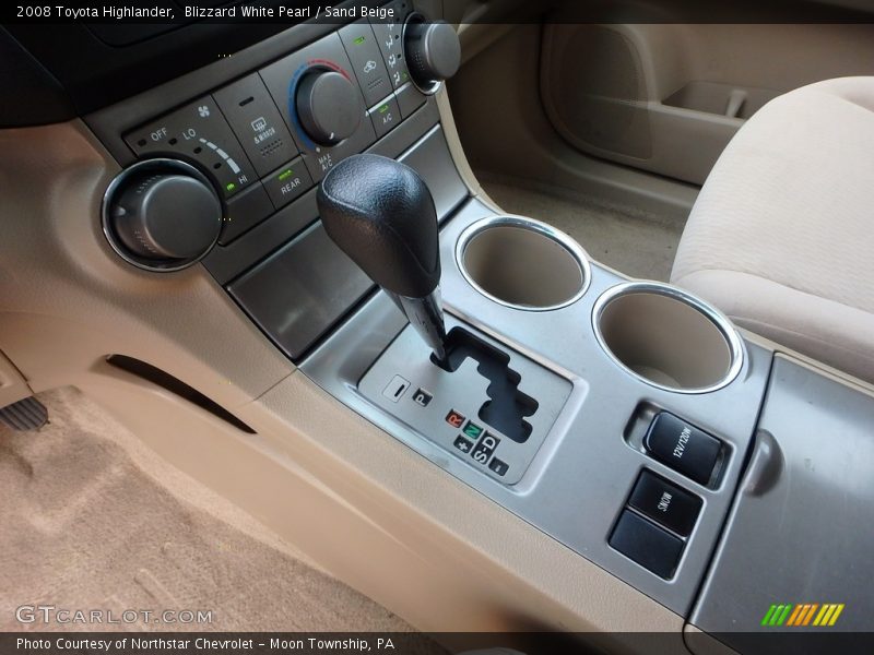 Blizzard White Pearl / Sand Beige 2008 Toyota Highlander