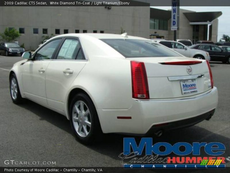 White Diamond Tri-Coat / Light Titanium/Ebony 2009 Cadillac CTS Sedan