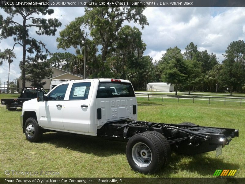 Summit White / Dark Ash/Jet Black 2018 Chevrolet Silverado 3500HD Work Truck Crew Cab 4x4 Chassis