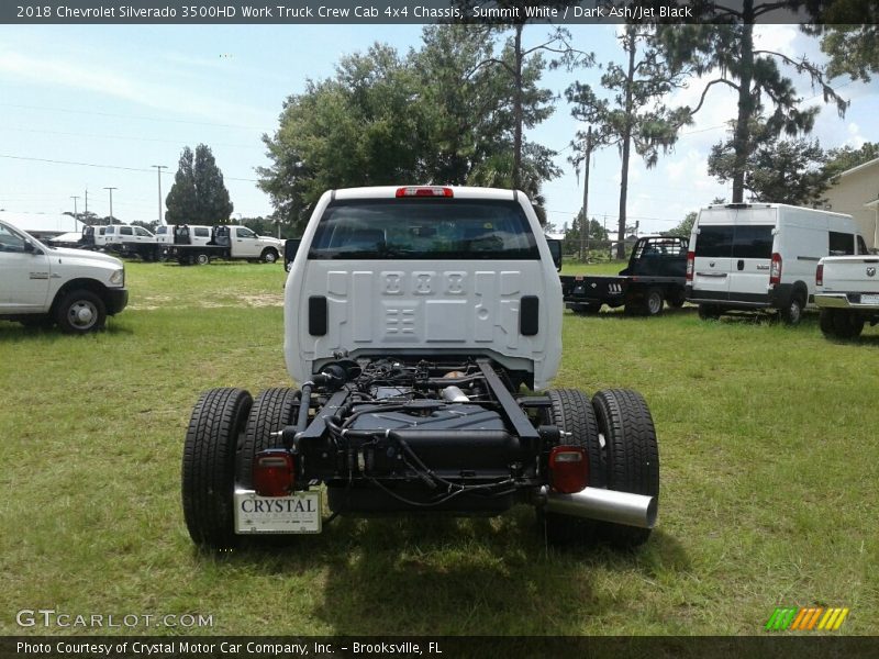 Summit White / Dark Ash/Jet Black 2018 Chevrolet Silverado 3500HD Work Truck Crew Cab 4x4 Chassis