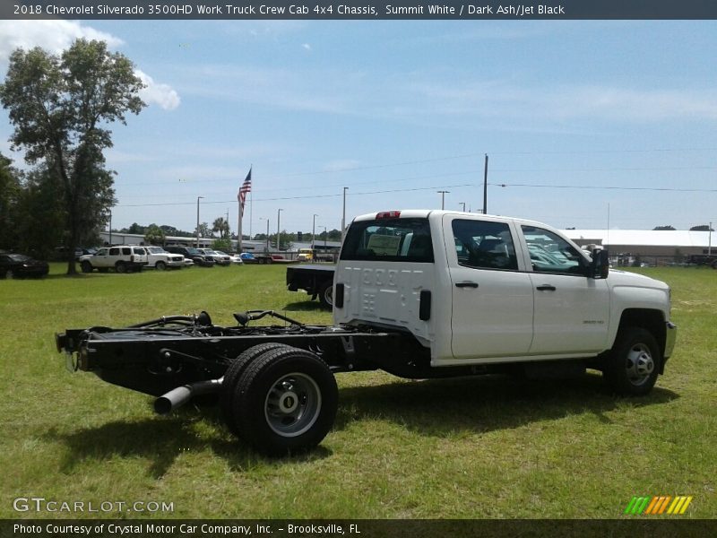 Summit White / Dark Ash/Jet Black 2018 Chevrolet Silverado 3500HD Work Truck Crew Cab 4x4 Chassis