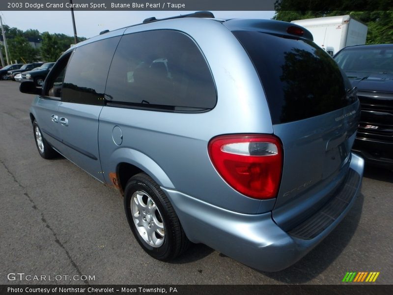 Butane Blue Pearl / Taupe 2003 Dodge Grand Caravan Sport