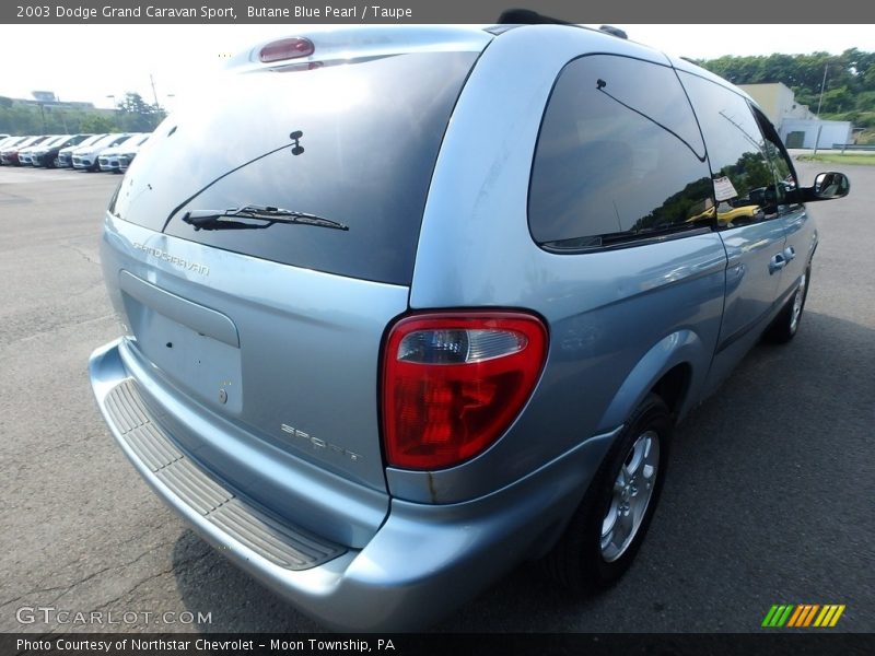 Butane Blue Pearl / Taupe 2003 Dodge Grand Caravan Sport