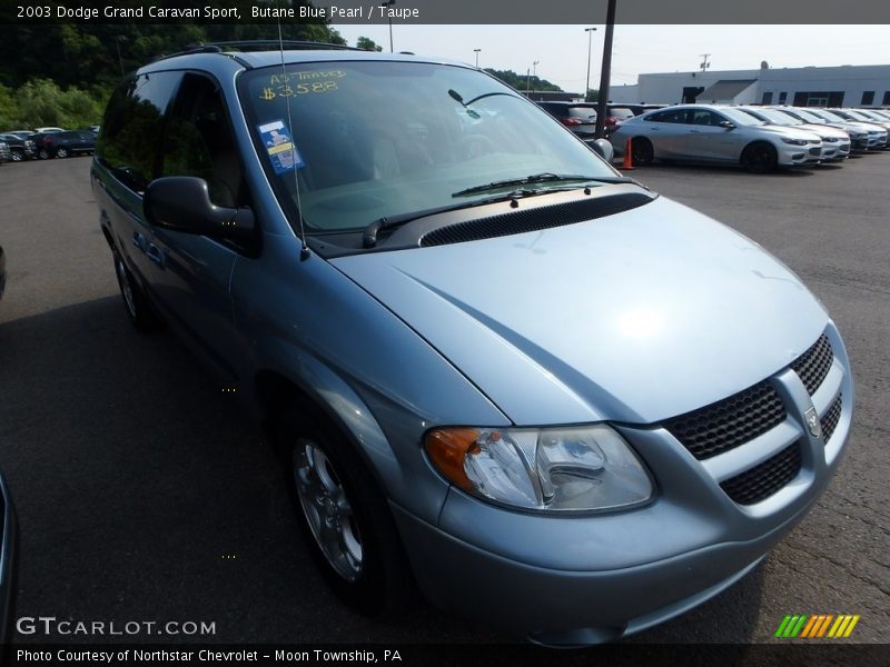 Butane Blue Pearl / Taupe 2003 Dodge Grand Caravan Sport