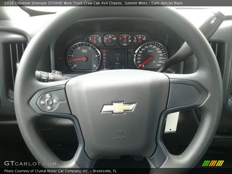 Summit White / Dark Ash/Jet Black 2018 Chevrolet Silverado 3500HD Work Truck Crew Cab 4x4 Chassis